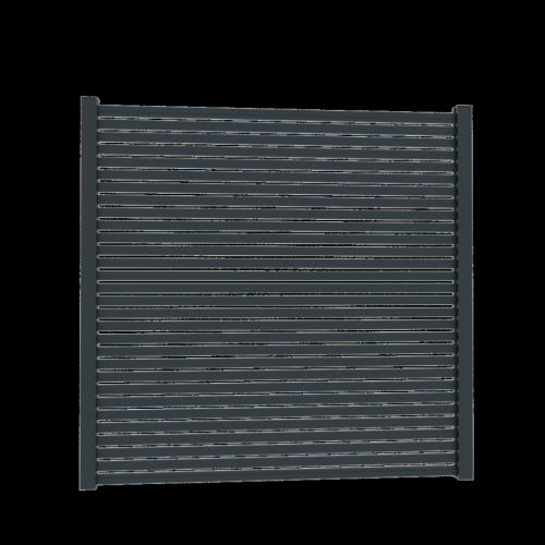 Fiberdeck Boston aluminium lamel 21x45x1780mm RAL9005 zwart