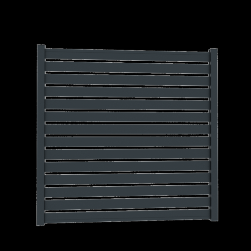 Fiberdeck Boston aluminium lamel 21x100x1780mm RAL9005 zwart