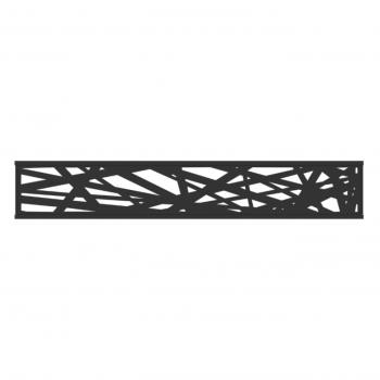 hera horizontal decor black ral9005