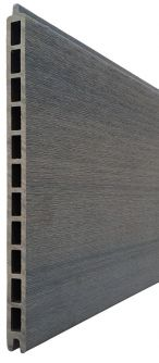 Fiberdeck Boston WPC Premium XL fence board 21x310x1780 mm Dark Grey