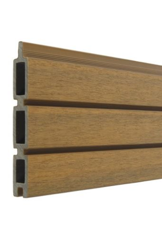 Fiberdeck Boston WPC Modern fence board 21x160x1780 mm Teak