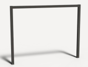 pergola u-vorm 10x320x250 cm zwart gecoat