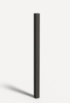 tuinpaal 2000 10x10x200 cm zwart gecoat