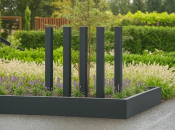 tuinpaal zwart gecoat sfeer