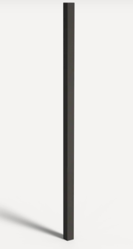 Tuinpaal 3000 10x10x300 cm zwart gecoat