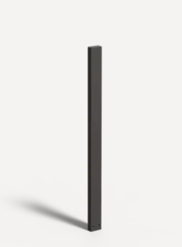 tuinpaal 1500 5x10x150 cm zwart gecoat