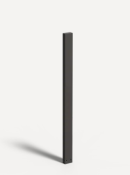 tuinpaal 1500 5x10x150 cm zwart gecoat