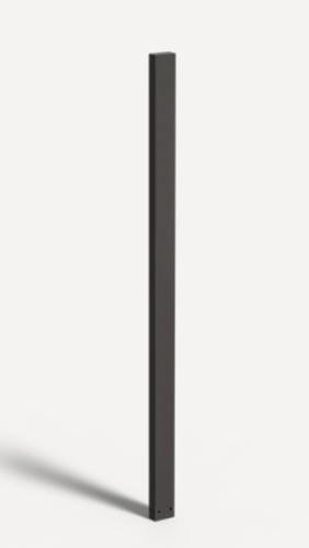 Tuinpaal 2000 5x10x200 cm zwart gecoat