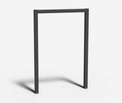 pergola u-vorm 10x170x250 cm zwart gecoat