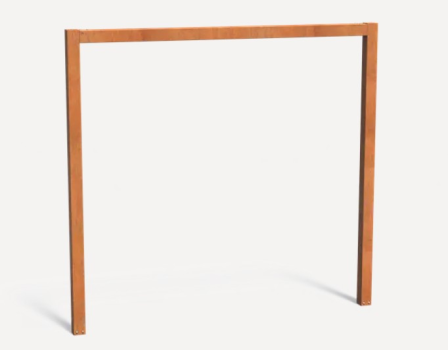 pergola u-vorm 10x270x250 cm corten