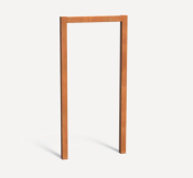 pergola u-vorm 10x120x250 cm corten