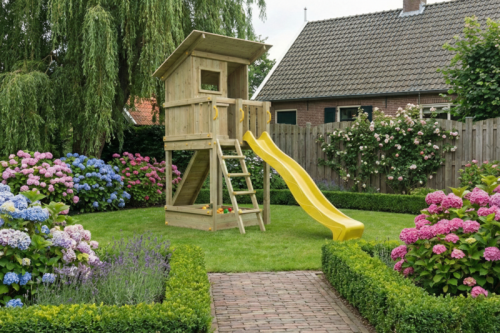 Speeltoren Beach hut, geschaafd grenen