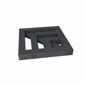 Schellevis grasbetontegel leaf 80x80x10 antraciet 