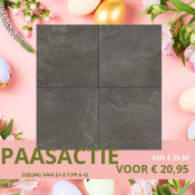 Keramische tegel CeraSlate 80x80x3 cm Antra PAAS ACTIE