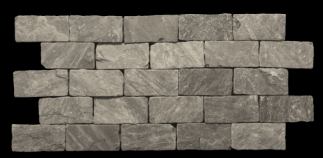 Vintage stone raven gezaagde kasseien