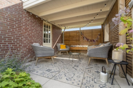 Overkapping met keramische tegels Cerasun 60x60x4 Pisa Decor