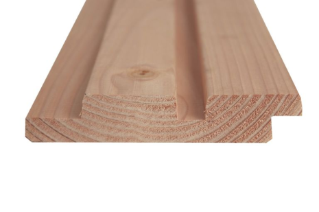 Douglas geschaafd rhombusprofiel 2,7x14,5x400 cm, onbehandeld