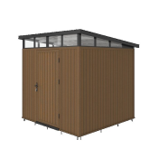 NewTechWood berging met enkele deur, 220 x 210 cm, Teak