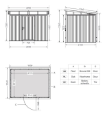 NewTechWood berging met enkele deur, 283 x 210 cm, Silver Gray