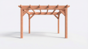 Constructiepakket plat dak | 4105x3460x2500mm | fijnbezaagd Douglas