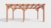 Constructiepakket plat dak | 5840x3460x2500mm | fijnbezaagd Douglas
