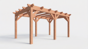 Constructiepakket plat dak | 5310x3460x2500mm | fijnbezaagd Douglas