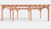 Constructiepakket plat dak | 8150x4105x2500mm | fijnbezaagd Douglas