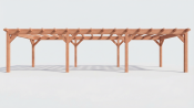 Constructiepakket plat dak | 11215x4105x2500mm | fijnbezaagd Douglas