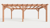 Constructiepakket plat dak | 7015x4105x2500mm | fijnbezaagd Douglas