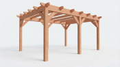 Constructiepakket plat dak | 5310x4105x2500mm | fijnbezaagd Douglas