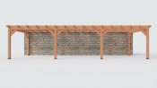 Constructiepakket aanbouwveranda | 11215x3905x2500mm | fijnbezaagd Douglas