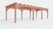 Constructiepakket plat dak | 9925x4105x2500mm | fijnbezaagd Douglas