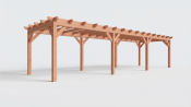 Constructiepakket plat dak | 11215x3460x2500mm | fijnbezaagd Douglas
