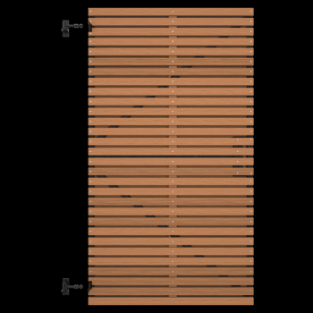 Thermovision Ayous geschaafd latten deur hor. met frame 99x178 cm