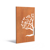 Paneel Abstract 110x5x180 cm CorTen 2mm Halve Boom Rechts