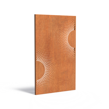 Paneel Abstract 110x5x180 cm CorTen 2mm Dubbele Zon
