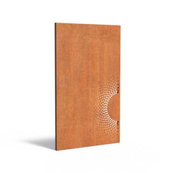 Paneel Abstract 110x5x180 cm CorTen 2mm Halve Lage Zon