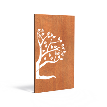 Paneel Abstract 110x5x180 cm CorTen 2mm Halve Boom Links
