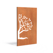 Paneel Abstract 110x5x180 cm CorTen 2mm Halve Boom Links