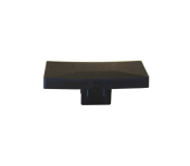 PVC afdekdop t.b.v. H-gleufpaal, zwart RAL9005