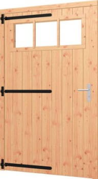Opgeklampte deur enkel XL met bovenraam, linksdr, 1200x2100mm+kozijn 1335x2170mm (zonder hang- en sluitwerk)
