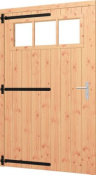 Opgeklampte deur enkel XL met bovenraam, linksdr, 1200x2100mm+kozijn 1335x2170mm (zonder hang- en sluitwerk)