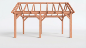 Constructiepakket zadeldak | 5840x3460x3760mm | fijnbezaagd Douglas