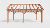 Constructiepakket zadeldak | 7015x4105x4030mm | fijnbezaagd Douglas