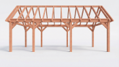 Constructiepakket zadeldak | 8150x4105x4030mm | fijnbezaagd Douglas