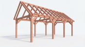 Constructiepakket zadeldak | 8220x4105x4030mm | fijnbezaagd Douglas