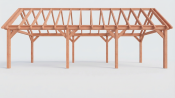 Constructiepakket zadeldak | 9925x4105x4030mm | fijnbezaagd Douglas