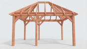 Constructiepakket schilddak | 5240x4105x4030mm | fijnbezaagd Douglas
