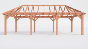 Constructiepakket schilddak | 9925x3460x3760mm | fijnbezaagd Douglas