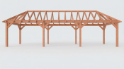 Constructiepakket schilddak | 11215x3460x3760mm | fijnbezaagd Douglas